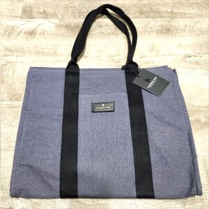 London Fog Collection Canvas Tote *NWT* MSRP $98 - Gray Denim